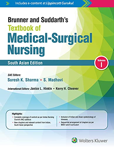 Wolters Kluwer India Brunner And Suddarths Textbook Of Medical-Surgical Nursing South Asian Edition (Vol1&2): Vol. 2