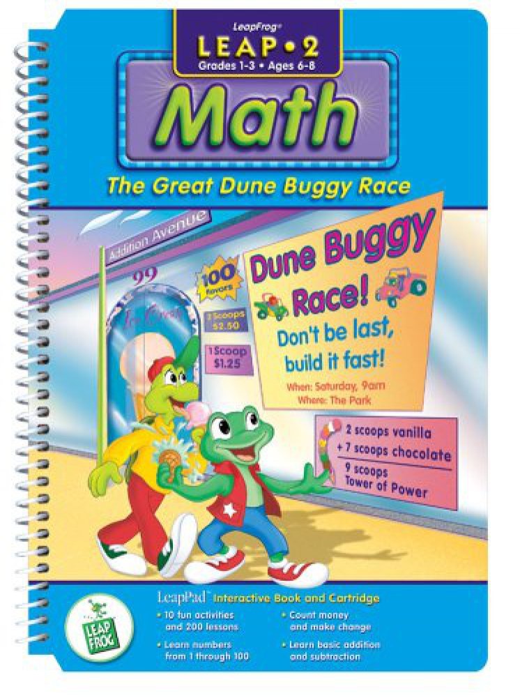 None LeapPad: Leap 2 Math - The Great Dune Buggy Race Interactive Book and Cartridge