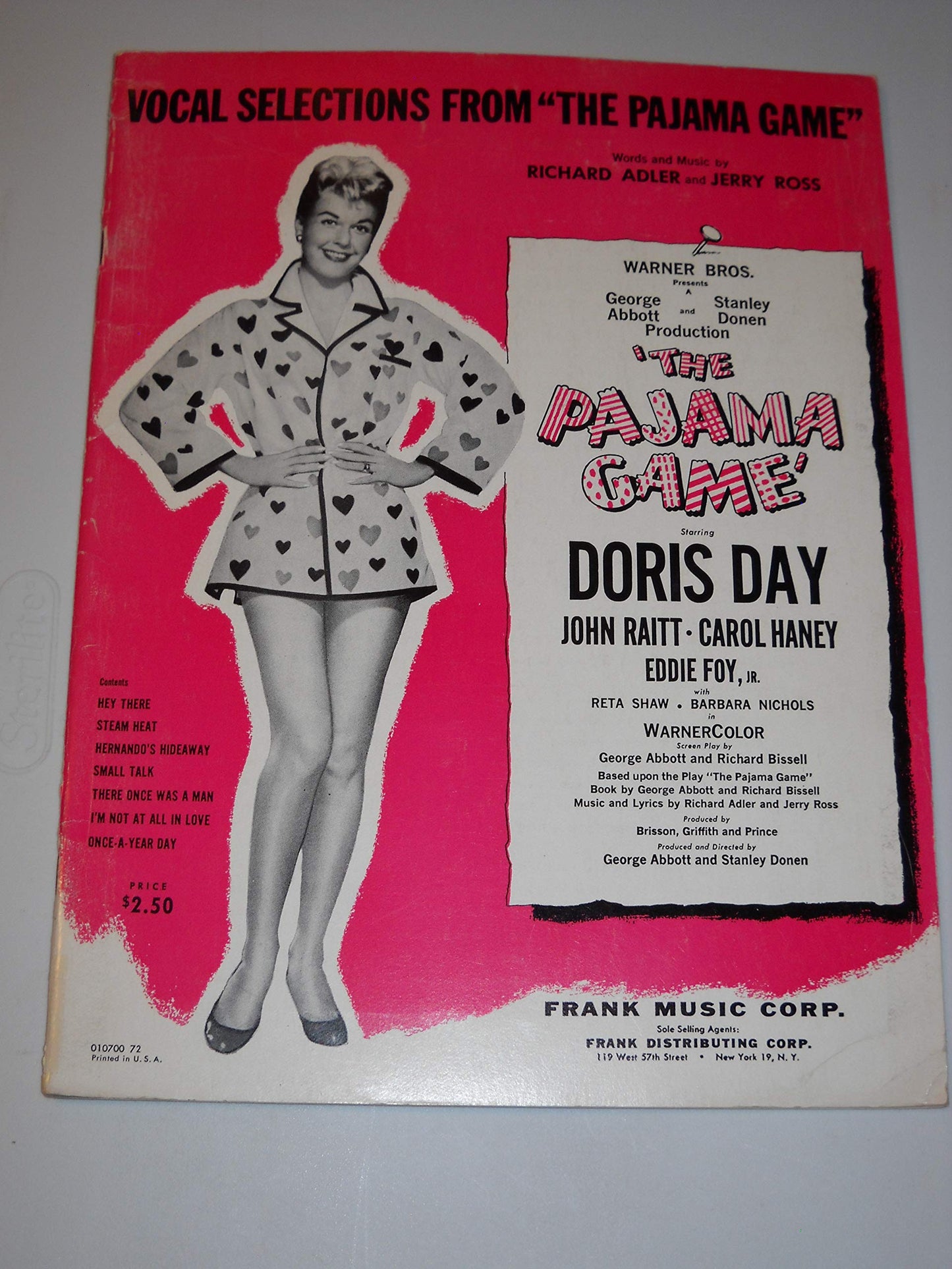 Vocal selections from The Pajama Game. Words and music by R. Adler and J. Ross, etc