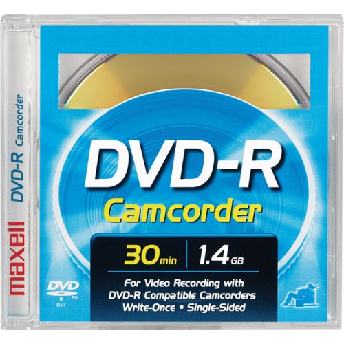 Maxell DVD-R CAM/Sony 3 DVD-R Removable Disc in Jewel Box for Sony DVD Camcorders