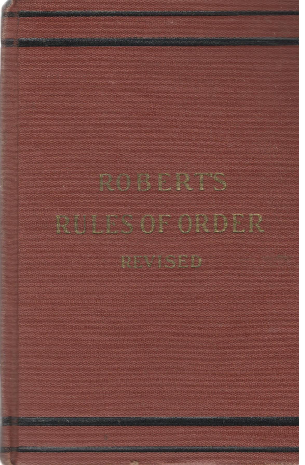 Robert's Rules of order, revised