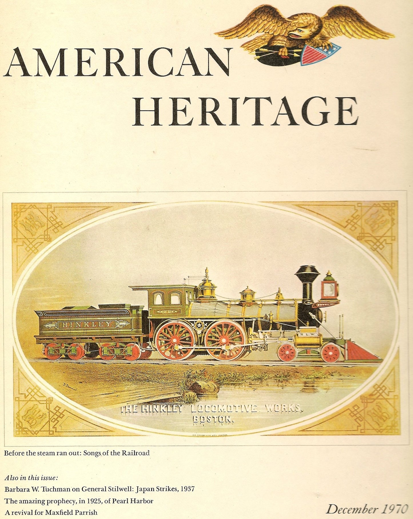 American Heritage (American Heritage, December, 1970, Volume XXII, No. 1, Volume XXI, Number 1)
