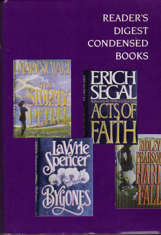 Acts of Faith/Hard Fall/Bygones/The Stormy Petrel (Reader's Digest Condensed Books, Volume 3: 1992)