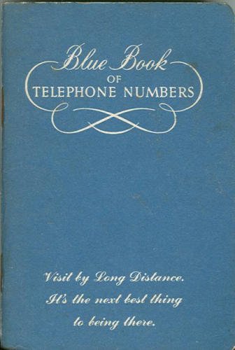 Blue Book of Telephone Numbers