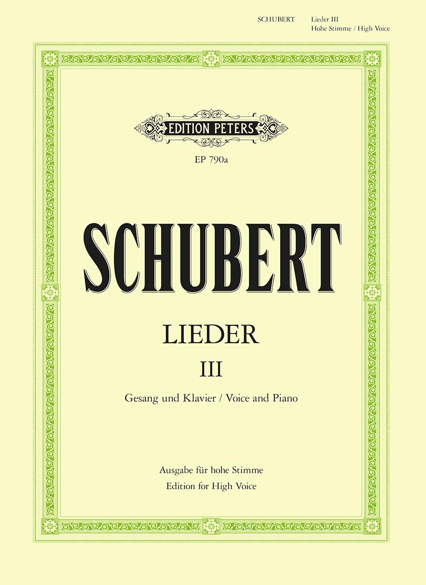 Schubert: Lieder - Volume 3 (High Voice)