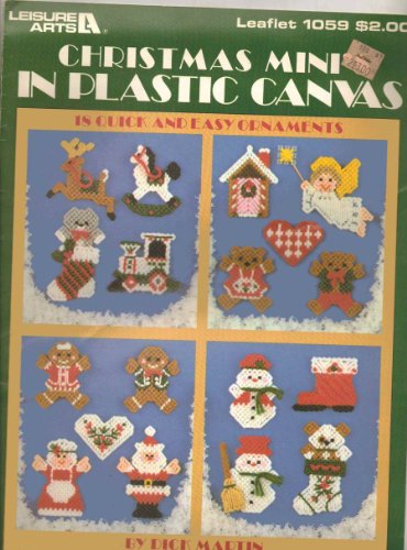Christmas Mini's In Plastic Canvas Leaflet 1059 Leisure Arts