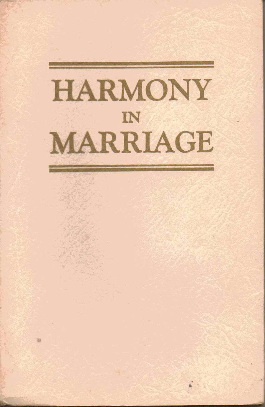 Harmony in Marriage