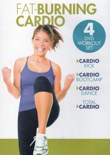 Fat Burning Cardio 4 DVD Workout Set Includes Cardio Kick / Cardio Bootcamp / Cardio Dance / Total Cardio
