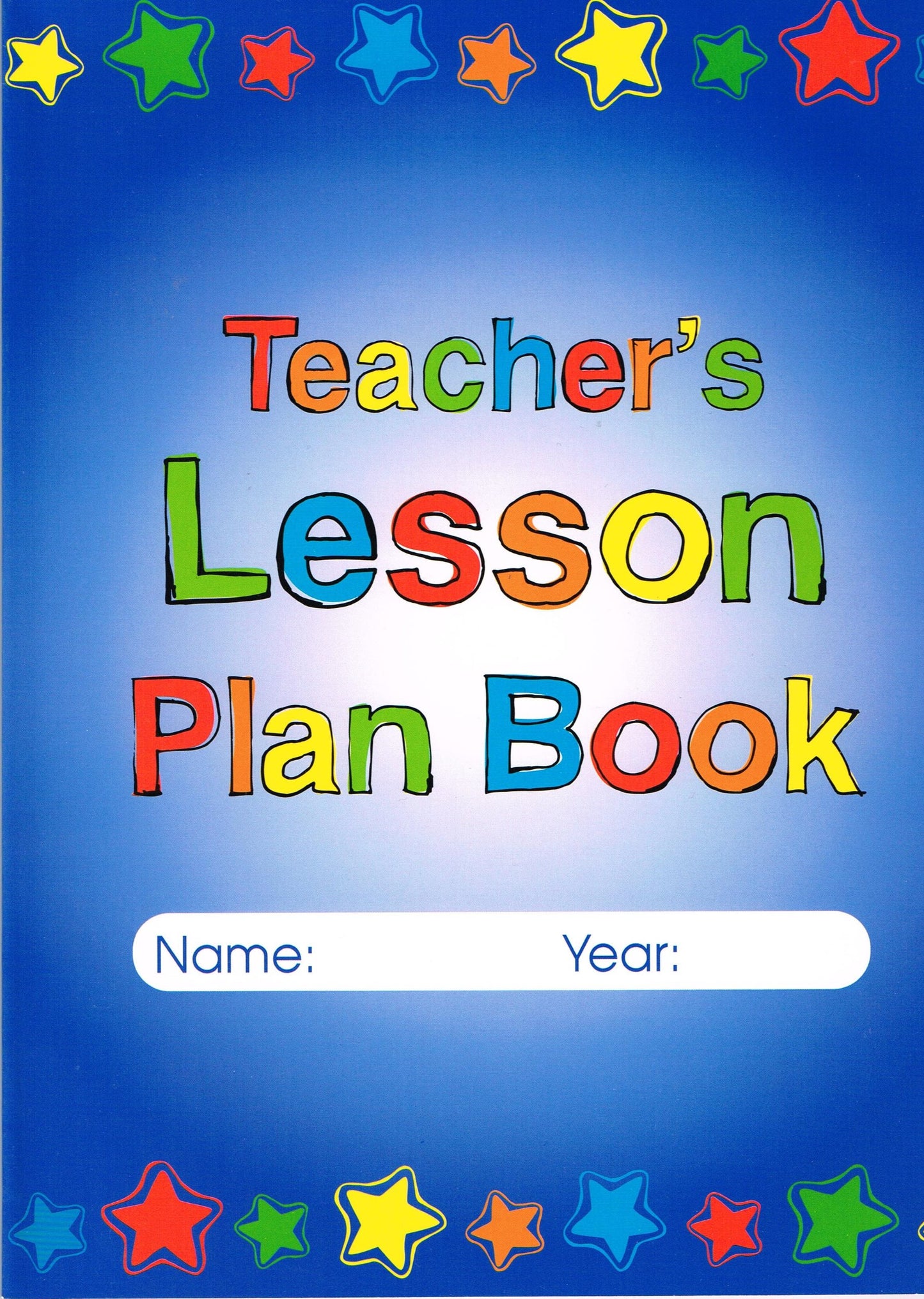 Teacher's Lesson Plan Book - Blue Cover