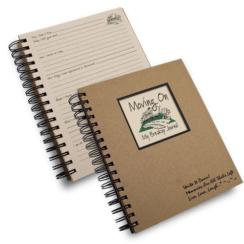 Moving On, My Breakup Journal - Kraft Hard Cover (guided daily journal to help "Move On")