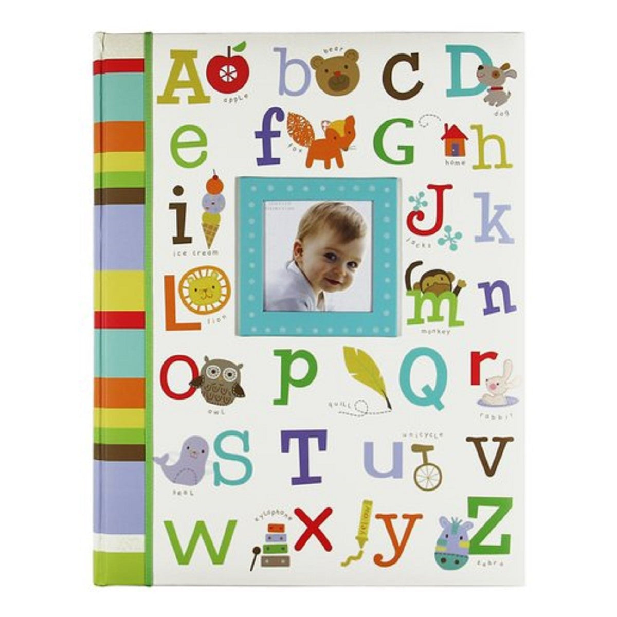 Baby's First Memory Book Alphabet w/ Pictures, Green, Blue, Brown, Yellow, Orange