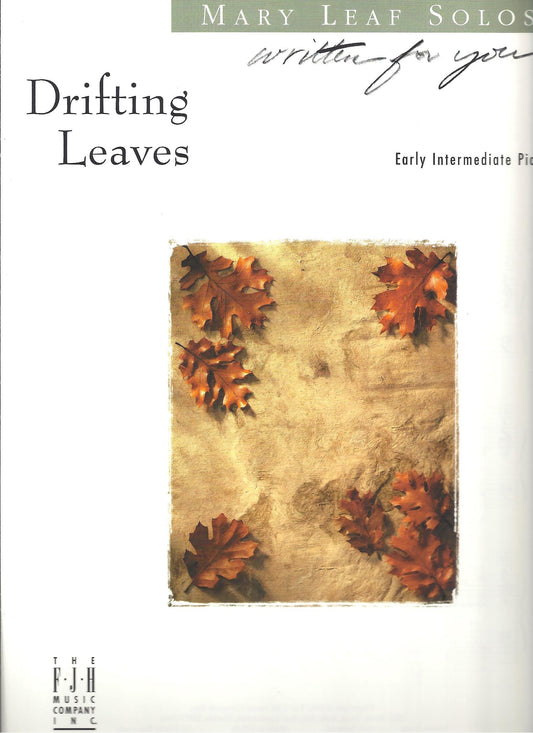 Drifting Leaves (Mary Leaf) - Piano Solo Sheet Music