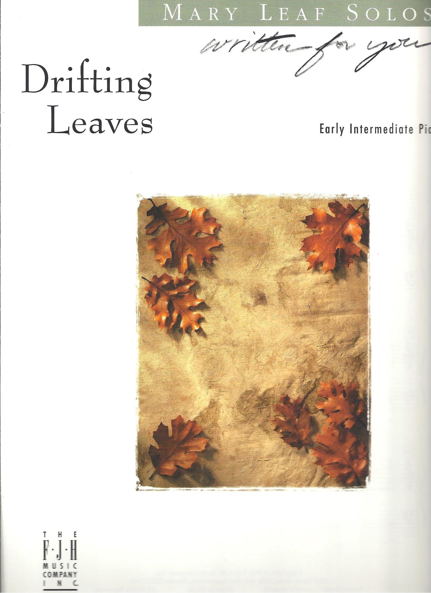 Drifting Leaves (Mary Leaf) - Piano Solo Sheet Music