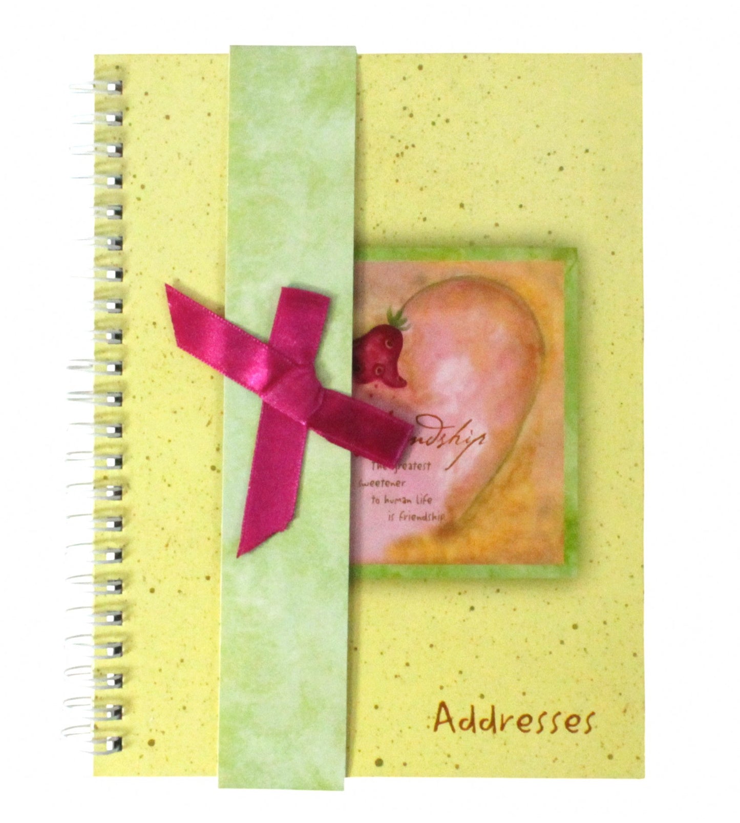 GIFTCO 7483 Spiral-Bound Address Book With Bookmark
