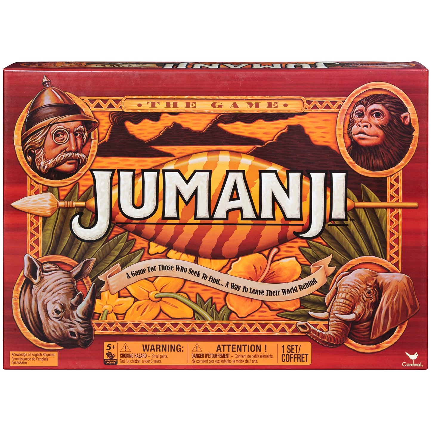 Spin Master Games Cardinal Games Jumanji The Game Action Game, Multicolor