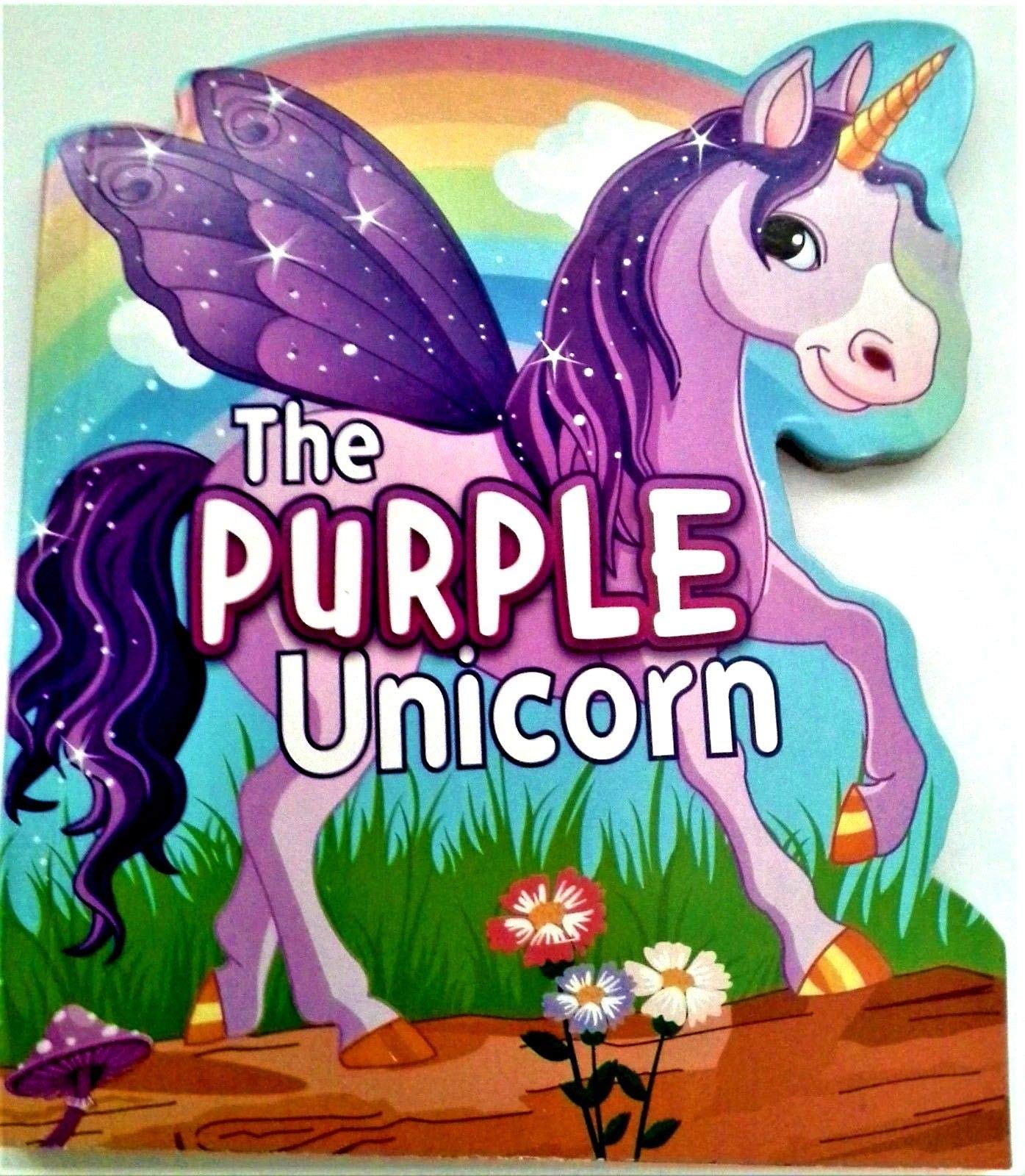 Greenbrier International The Purple Unicorn Shaped Board Book