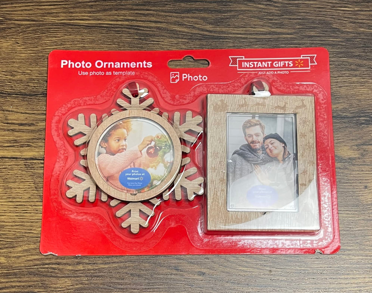 Photo Ornaments (2, Wood)