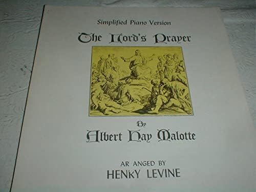 The Lord's Prayer Simplified Piano Version by Albert Hay Malotte arranged by Henry Levine.