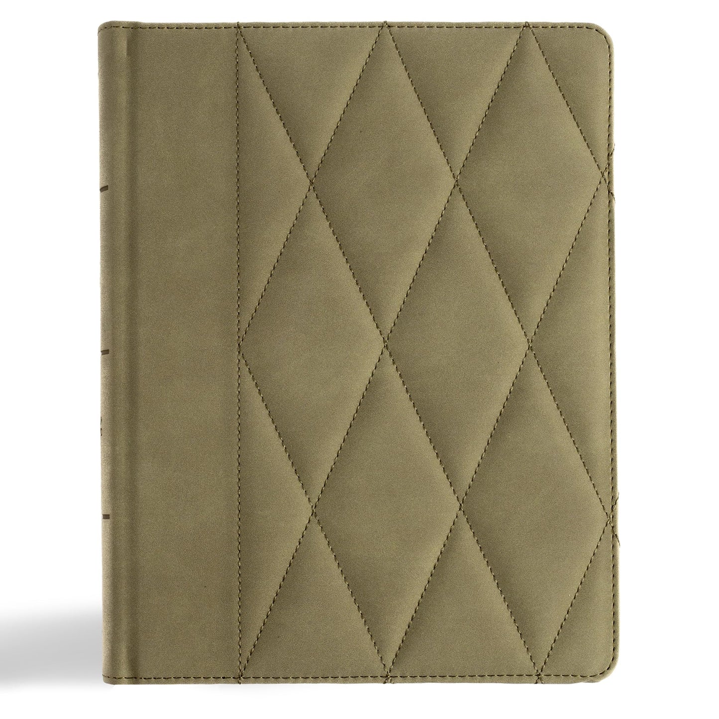 CSB Notetaking Bible, Large Print Edition, Sage Suedesoft LeatherTouch Over Board, Black Letter, Wide Margins, Journaling Space, Single-Column, Reading Plan, Easy-to-Read Bible Serif Type
