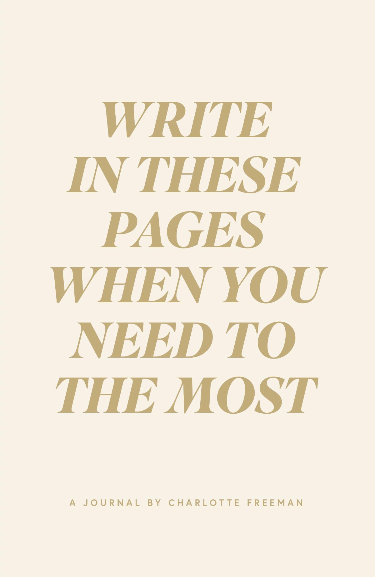 THOUGHT CATALOG Write In These Pages Journal