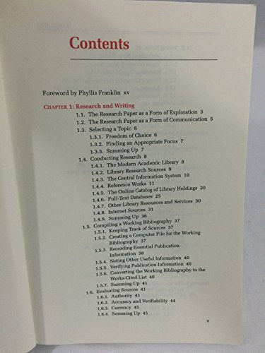 MLA Handbook for Writers of Research Papers