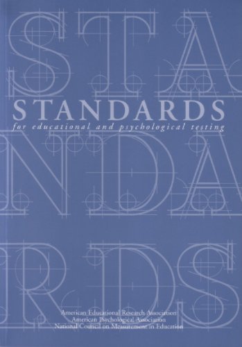 Standards for Educational and Psychological Testing 1999 - 2718