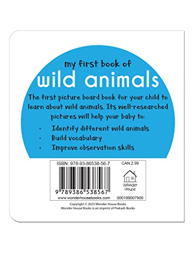 My First Book of Wild Animals: First Board Book