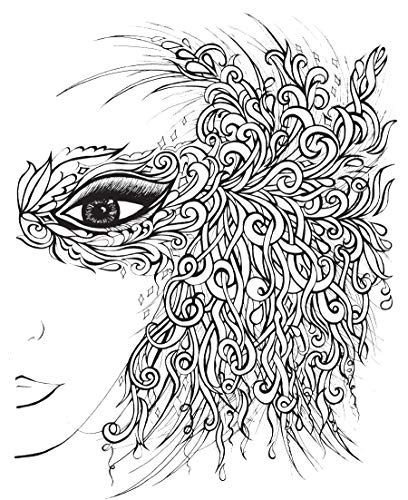Fanciful Faces Coloring Book (Creative Haven)
