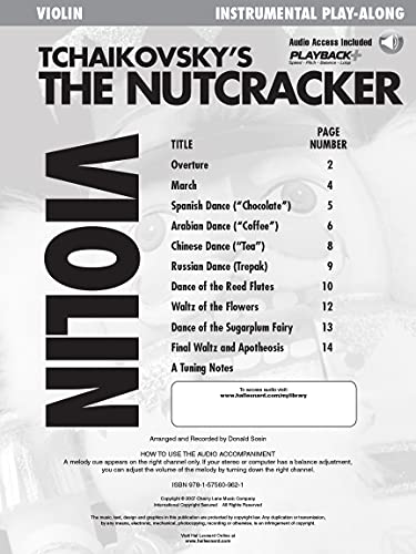 Tchaikovsky's The Nutcracker Book/Online Audio (Play Along (Cherry Lane Music))