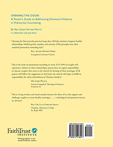 Opening the Door: A Pastor's Guide to Addressing Domestic Violence in Premarital Counseling