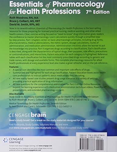 Essentials of Pharmacology for Health Professions
