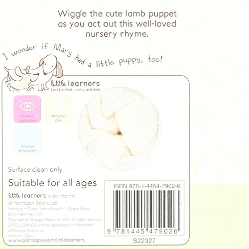 Mary Had a Little Lamb Finger Puppet Book (Little Learners Finger Puppet Book)