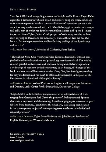 Frame, Glass, Verse: The Technology of Poetic Invention in the English Renaissance