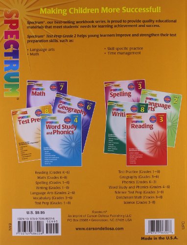 Spectrum Test Prep, Grade 2
