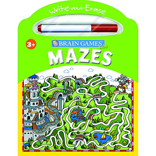 Brain Games Kids Write And Erase Mazes