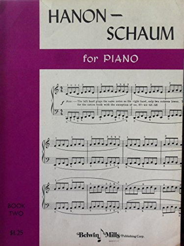 Hanon Schaum for Piano Book Two
