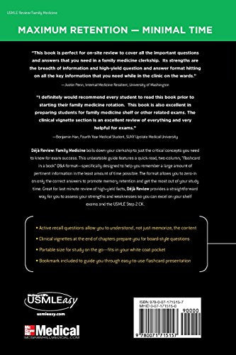 Deja Review Family Medicine, 2nd Edition