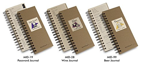Wine, A Wine Journal - MID Size Natural Kraft Brown (guided format to record all of your wine experiences)