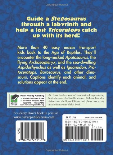 Dinosaur Mazes (Dover Little Activity Books)
