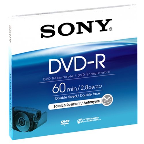 Sony 8cm Double-Sided DVD-R with Hangtab - Single (Discontinued by Manufacturer)