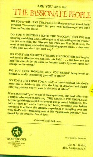 The Passionate People: Carriers of the Spirit