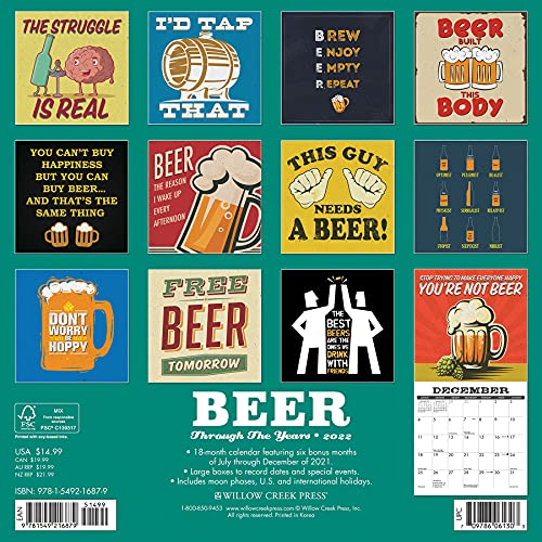 Beer - Through the Years 2022 Wall Calendar Calendar