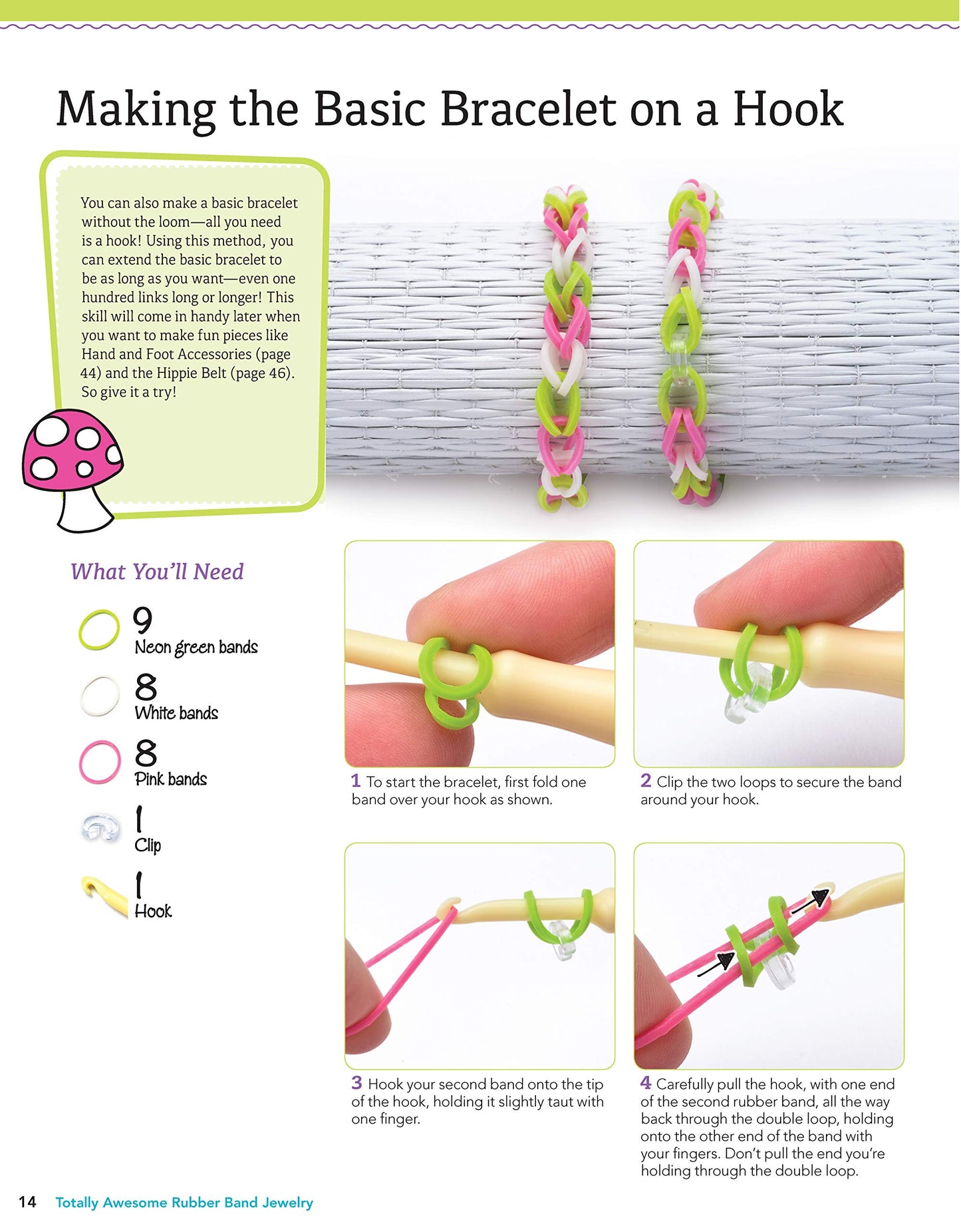 Totally Awesome Rubber Band Jewelry: Make Bracelets, Rings, Belts & More with Rainbow Loom (R), Cra-Z-Loom (TM), or FunLoom (TM) (Design Originals) 12 Creative Step-by-Step Projects for Hours of Fun