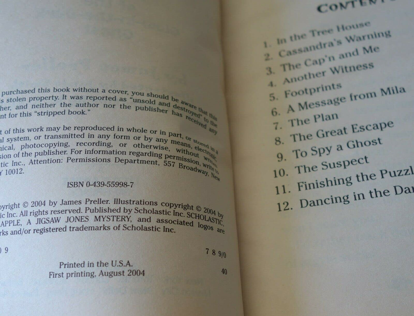 The Case of the Glow-in-the-Dark Ghost (Jigsaw Jones, No. 24)