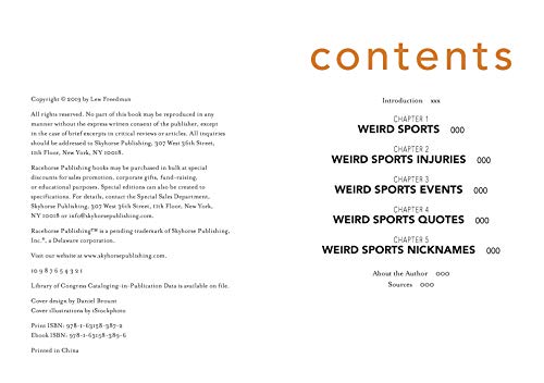 Sports Weird-o-Pedia: The Ultimate Book of Surprising, Strange, and Incredibly Bizarre Facts about Sports