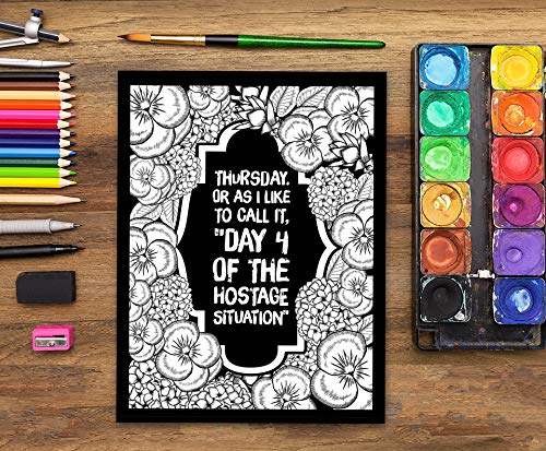 Teacher Life: A Snarky Chalkboard Coloring Book