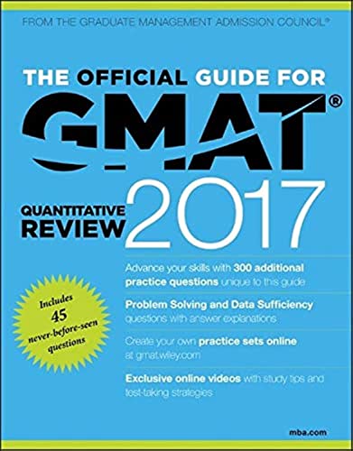 The Official Guide for GMAT Quantitative Review 2017