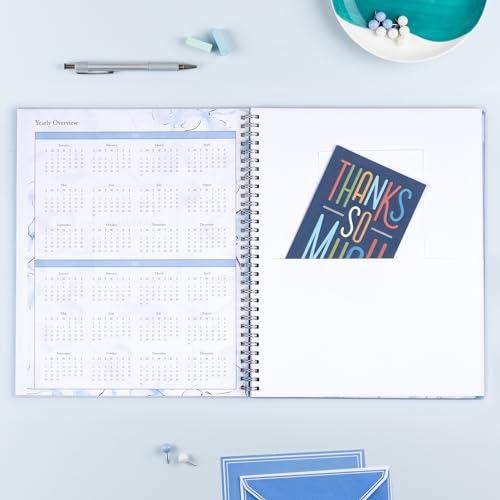 Blue Sky 2024 Weekly and Monthly Planner, January - December, 8.5" x 11", Frosted Cover, Wirebound, Lindley (100654-24)