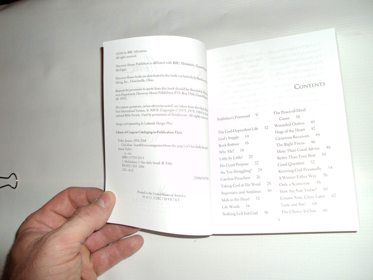 God Alone: Heartfelt Encouragement from the Pages of Our Daily Bread
