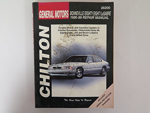 Chilton Bonneville/Eighty Eight/Lesabre 1986-1999 Repair Manual (28200)